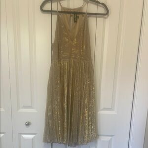 Sam Edelman Gold Shimmer Dress